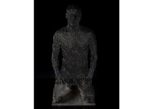 Wholesale Outdoor Decor Laser Cutting Stainless Steel Meditator Sculpture from china suppliers