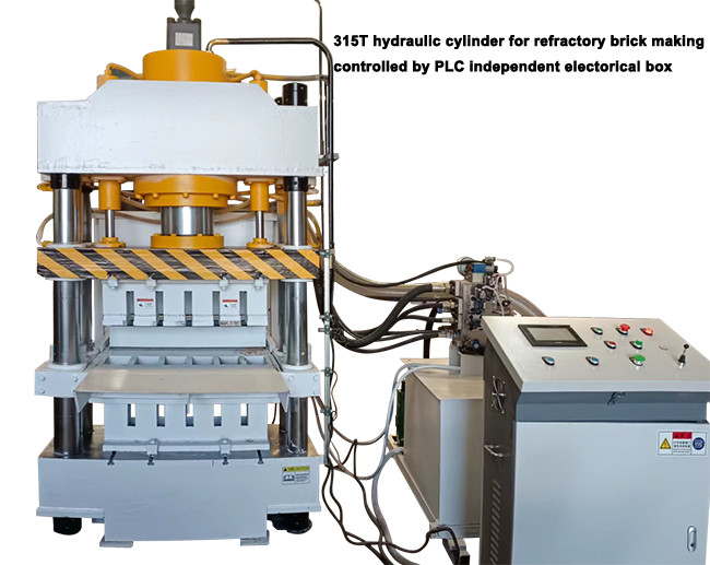 315T Hydraulic Refractory Brick Machine 1000x500mm Customizable Size Master Cylinder