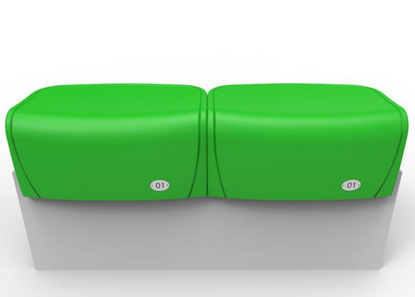 Permanent Fixed Stadium Seating Bench Simple Mounted For Multi - Purpose
