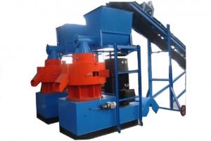 China Automatic Lubricating Vertical Wood Pellet Making Machine For Peanut Shell , Coconut Shell on sale