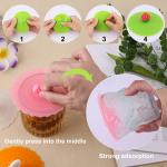 Silicone Mug Lid Cover, Colorful Anti-Dust Silicone Mug Cover Cute Reusable