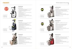 Wholesale NEW Big/Wide Mouth AC induction motor slow juicer compare to NUC Hurom Kuving BPA FREE GK-AMR8829 from china suppliers