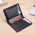 Multi-Slot Anti-Degaussing Card Holder for Men's Driver's License in Genuine