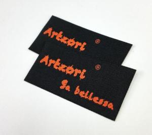 Wholesale Iron On Clothing Neck Woven Fabric Labels Washable With Straight Cut from china suppliers