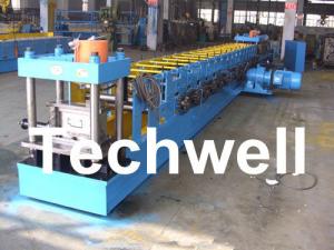 China 0 - 10 m/min Forming Speed Metal Door Frame Roll Forming Machine With 18 Forming Rollers on sale