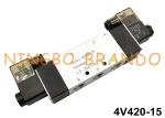 4V420-15 Double Solenoid Pneumatic Air Valve 1/2" BSPT 220 Volt