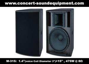 Wholesale 475W 1.4&quot; + 15&quot; Full Range Speaker Sound Equipment For Nightclub , Disco , Conference And Church from china suppliers