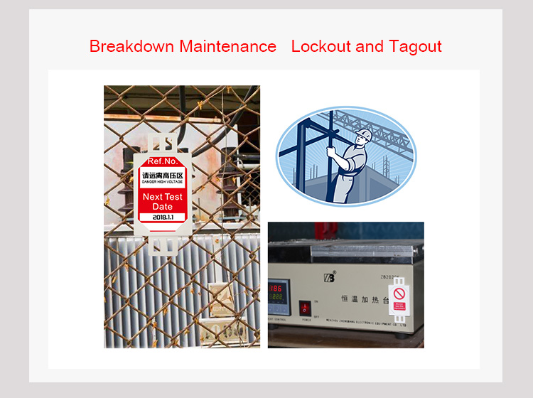 High Strength Plastic Scaffolding Tag , Electrical Panel Lock Out Tag Out