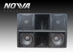 High Powered Line Array Speakers For Big Performance , Black Color