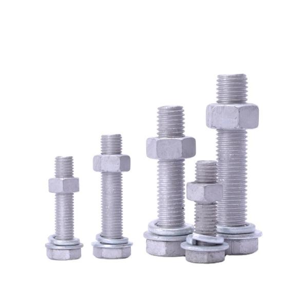 Galvanized Bolts for Photovoltaic Wind Power 4.8/6.8/8.8/10.9/12.9 Grade