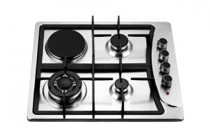China Four Burners Gas Oven And Hob , Gas Top Electric Oven 201 Stainless Steel Panel on sale