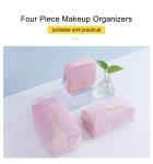 Wholesale Custom Best Selling Colorful Flannel Custom Cosmetic Set Make Up Bag