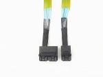 PE Insulator 72P TO 36P Straight 85ohms Internal SAS Cable