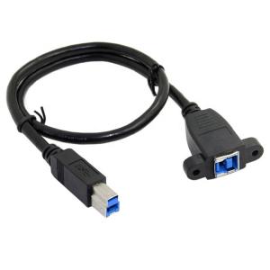 Wholesale Screw Locking Stud Male To Female Panel Mount USB 3.0 Type B Printer Extension Cable from china suppliers