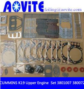 Wholesale Cummins K19 KTA19 Full Gasket Kit Upper Engine and Lower Engine Gasket Set 3801007 3800728 from china suppliers
