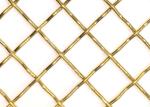 Diamond Holes Brass Woven Wire Mesh Cloth