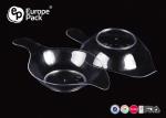 Hard Crystal Disposable Clear Plastic Bowls For Party / Weding 12.6X7.4X2.3 CM