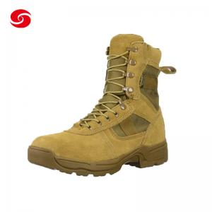 Wholesale Rubber Outsole Suede Leather Military Combat Shoes Police Army Shoes from china suppliers