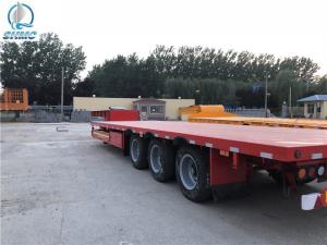 Wholesale Hydraulic Flatbed International Semi Truck Trailer 80 Tons 17m Strong Loading Construction Machines from china suppliers