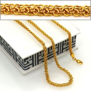 Wholesale Korean Fishbone chain New Trendy Suitable for men and women Jewelry 18K Real Gold Plated from china suppliers