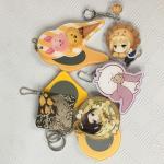 Single Side Plastic Anime Compact Mirror , Small Makeup Mirror For Purse