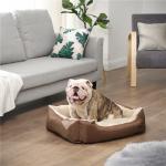 Snuggle Dog Bed Cushion Fluffy PP Cotton Stuffing Slipping Prevent Easily