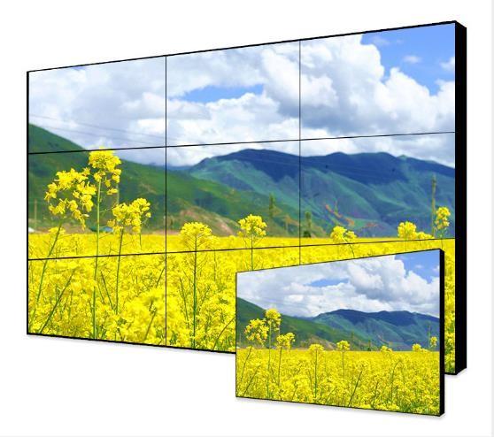 RGB Vertical Stripe LCD Video Wall Anti Glare 1.7mm Bezel Width 21KG 3x3 video