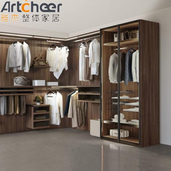 Custom Size Walk In Bedroom Wall Wardrobe For Women Modern Stylish Open Design