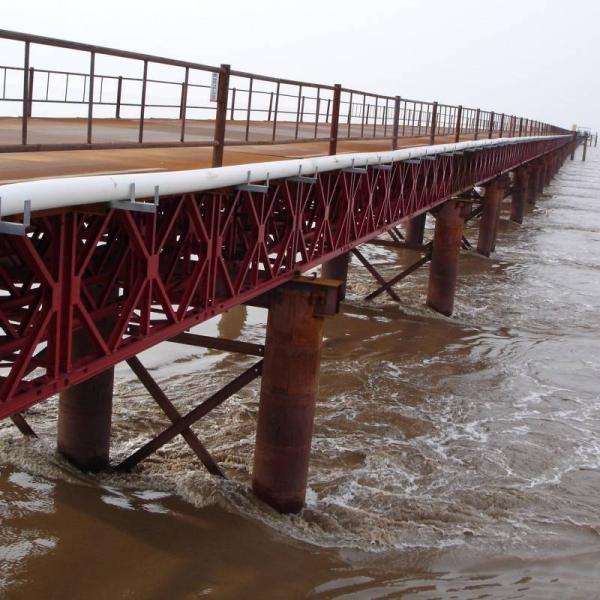 Prefab Q345B Steel Structure Emergency Modular Bridge Anti Skid