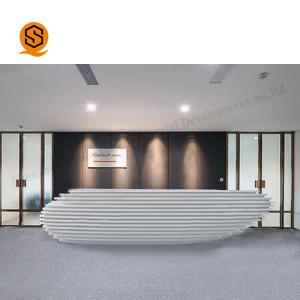 Wholesale Artificial Stone Modern Hotel Reception Desk Customized Requirement from china suppliers