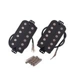 Carbon Fiber Neck Bridge Position Dual Coil Guitar Pickups With Alnico 5 Magnets