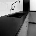 Artificial Stone Slab Countertop Black Galaxy Quartz Stone Kitchen Countertop