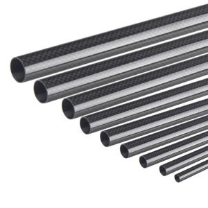 Wholesale 500mm 19.6 Inches Carbon Fiber Tubes Glossy Surface 3K Roll Wrapped 100% Pure from china suppliers
