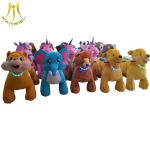 Hansel plush walking children toys battery operated amusement ride on animal