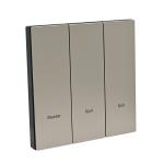 UK Square Box Smart Zigbee Light Switch Plastic Full Panel
