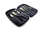 Professional Multifunction Makeup Brush Zipper Bag Folio Case Cosmetic Handbag