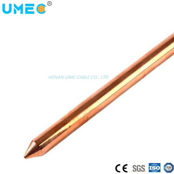 99.9% Electrolytic Copper Molecular Copper Clad Steel Grounding Rod 14.2mm 17