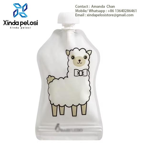 Clear Laminated Material Plastic Stand Up Pouch Bags On Sale With Spout For