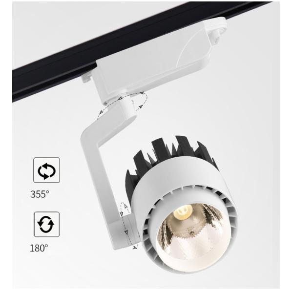 Adjustable Head White Track Spotlights CE Led Liner Track Light