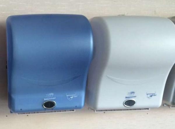 Quality Black Plastic Automatic Sensor Roll Paper Towel Dispenser for 21cm wide roll for sale