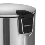 30L Soft Close Round Armor Pedal Trash Bin For Bathroom Waste Management