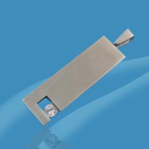 Wholesale 316L Stainless Steel Rectangle Square Shaped Necklace Pendant LPS0182 from china suppliers