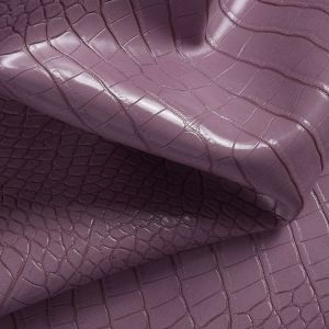 Handbag Crocodile Semi PU Leather Fabric 1.2mm Thickness Customized