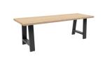 PAIR OF A SHAPED BENCH LEGS