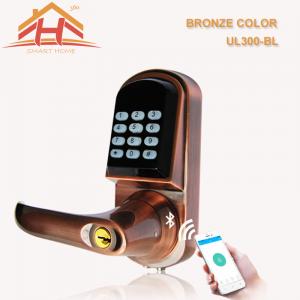Wholesale Keyless App Controlled Front Door Lock Low Voltage Warning Auto Locking Mode from china suppliers