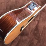 Custom 41 Inch D Solid Spruce Wood Top Sandalwood Back Side Acoustic Electric