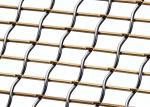 Waiting Room Partition Stainless Steel Decorative Wire Mesh With Lock Crimped