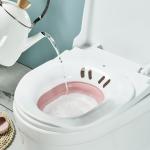 Sitz Bath With Thermometer For Toilet Seat Hemorrhoids Treatment, Postpartum