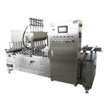 Automatic Yogurt Cup Filling Sealing Machine 3000-4000pcs/h 0-85.C Temperature