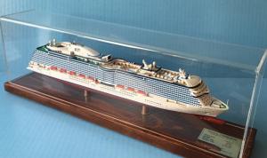 China Royal Princess Cruise Ship Models ,  Composite Paint Wooden Boat Models on sale